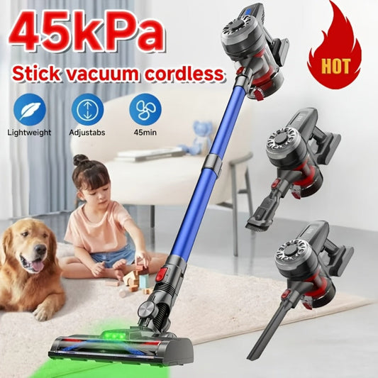 Cordless Vacuum Cleaner with Green Light Indicator for Entryways, Bedrooms and Living Spaces