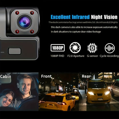 1080P-Labeled Dash Camera with Dual- or Triple-Lens Options, WiFi and 16GB, 32GB or No-Card Bundles