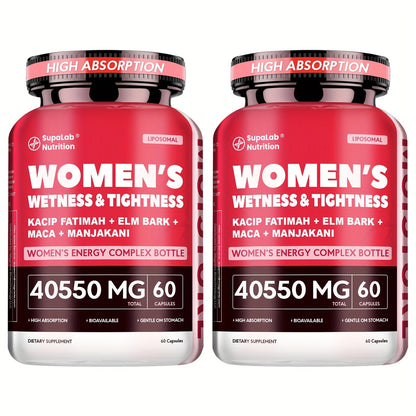 Women's Intimate Wellness Capsules with Kacip Fatimah, Manjakani & Maca Root - Natural Hydration