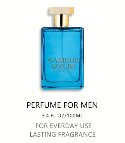 Eau de Toilette Warrior Blue 100ml Spray for Men with Single Bottle or Three-Piece Color Gift Set