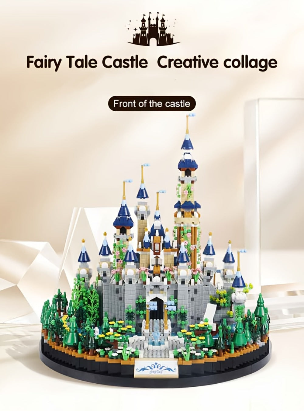 3600PCS Princess Castle Building Blocks Fairytale Palace STEM Micro Brick Architecture Kit for Girls Ages 8+