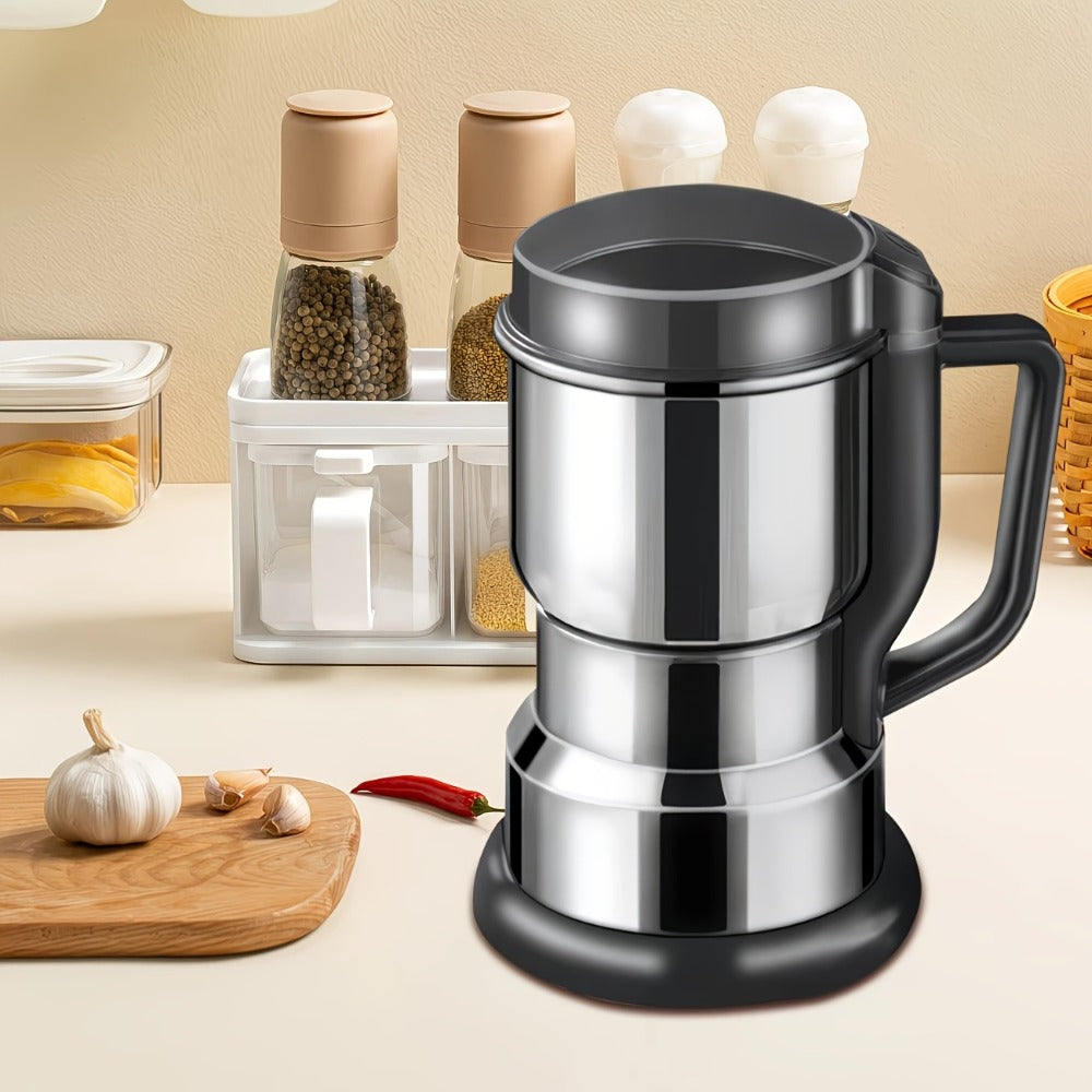 Electric Coffee Grinder 300W 25000RPM, 8-Blade Stainless Steel Spice & Grain Mill for Coffee Beans