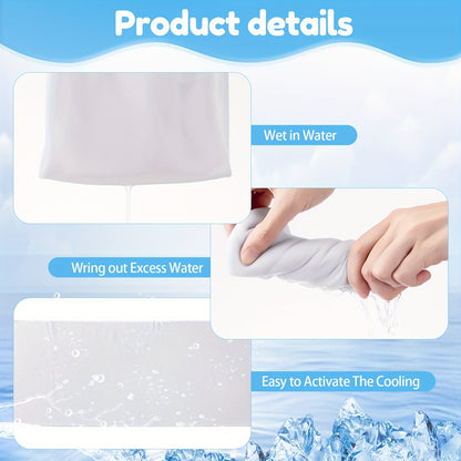 Sublimation Cooling Towels 50-Pack 40"x12" – Breathable Microfiber Ice Towel for Neck & Face, Yoga, Sports, Golf, Gym, Camping