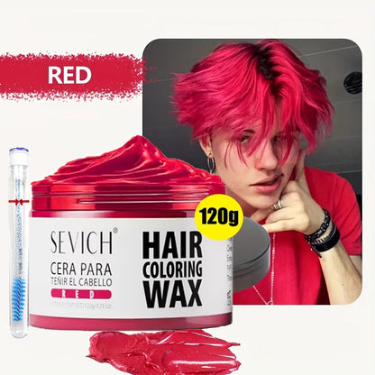 Instant Color Hair Wax 10 Shades – Temporary Hair Dye Wax Strong Hold Styling for Parties, Cosplay, Festivals & Halloween, Easy Wash Out