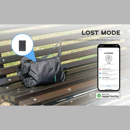Ultra-Thin Rechargeable Apple Find My Wallet Tracker Card with Qi Wireless Charging and Built-In Ring Alert