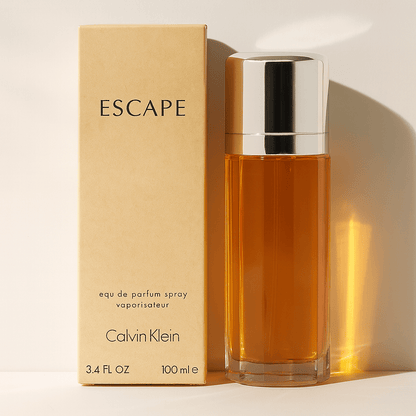 Perfume for Women Escape in 3.4 oz Amber Spray with Listed Floral-Fruity and Woody Scent Profile