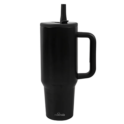 Insulated Tumbler, 40oz Stainless Steel Travel Cup with Lid, Foldable Straw and Six Color Options