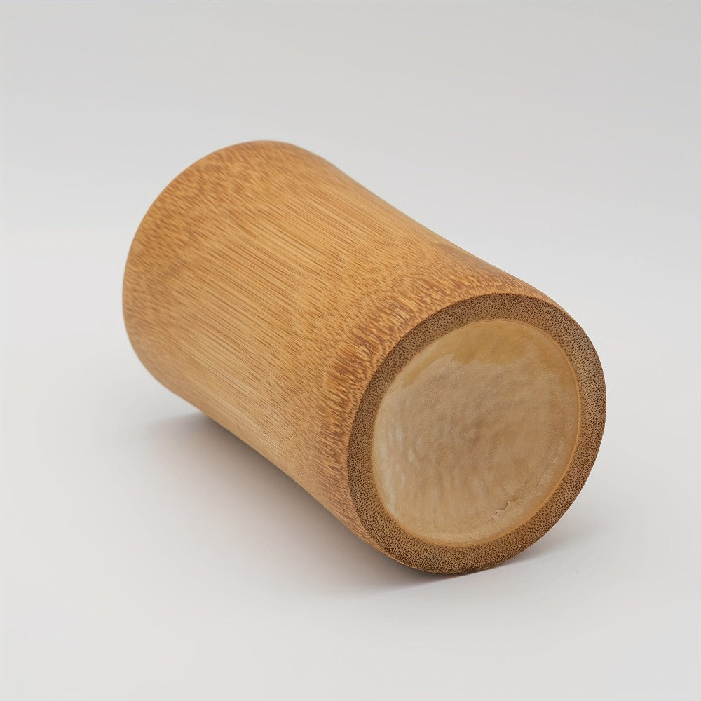 Wood-Wick Candle in Carbonized Bamboo Jar with Fitted Lid, Single-Jar Package and Eight Fragrances