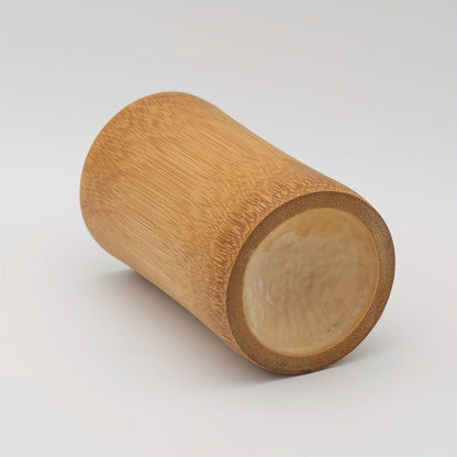 Wood-Wick Candle in Carbonized Bamboo Jar with Fitted Lid, Single-Jar Package and Eight Fragrances