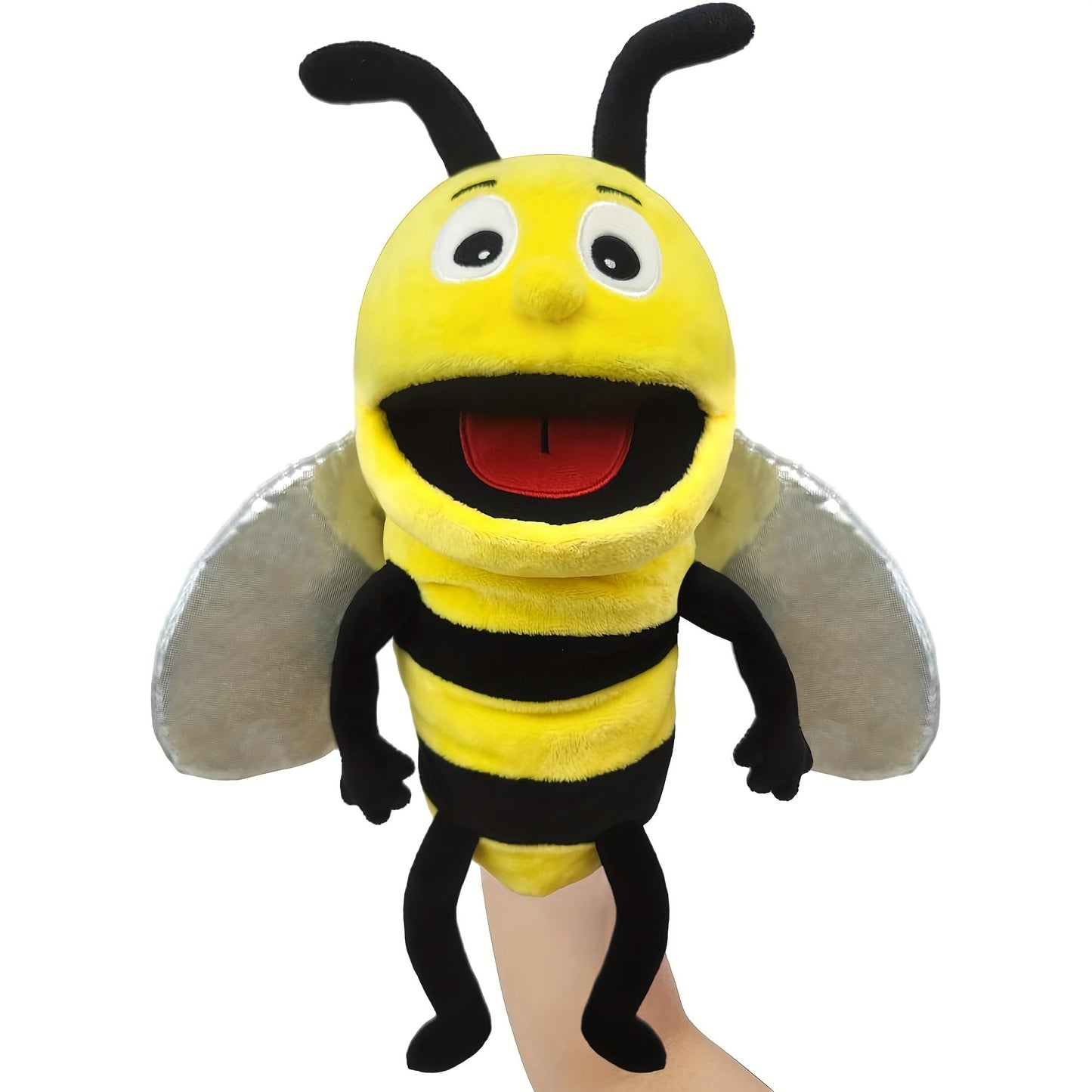 Movable-Mouth Insect Hand Puppets in Bee, Ladybird, Dragonfly, Butterfly, Ant and Caterpillar Styles