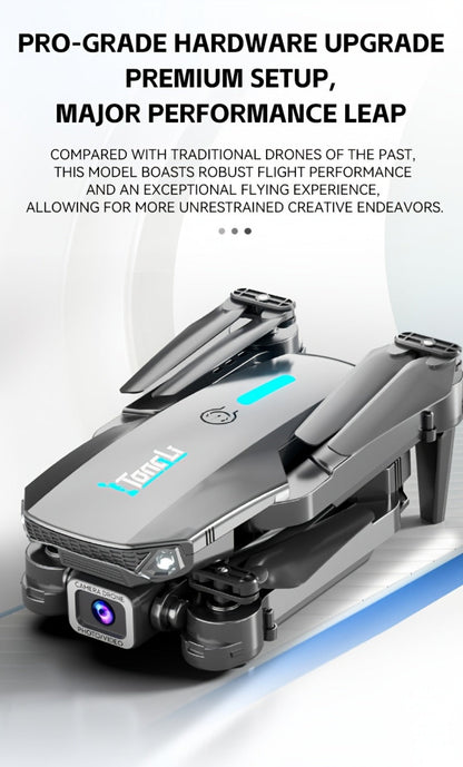 Foldable HD Camera Drone Free Storage Bag USB-C Charging 3D Flips Single or Dual Camera Built-in Screen Remote