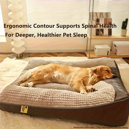 Plush Dog Crate Mat Luxury Sofa Bed – Ultra Soft All-Season Pet Mattress for Small Medium Large Dogs and Cats