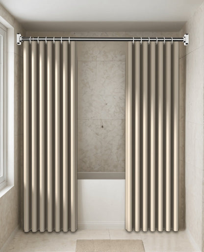 Tension Curtain Rod No Drill Telescopic Shower Bathroom Towel Rack Adjustable Hanging Rod Balcony Coat Hanger Drying Rod
