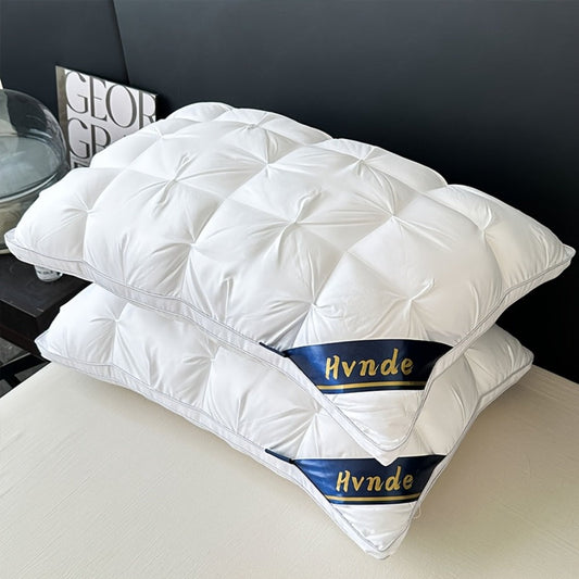Hotel Quality Pillows 2-Pack, Luxury 5-Star Deep Sleep Neck Support, Non-Collapse Polyester Fill