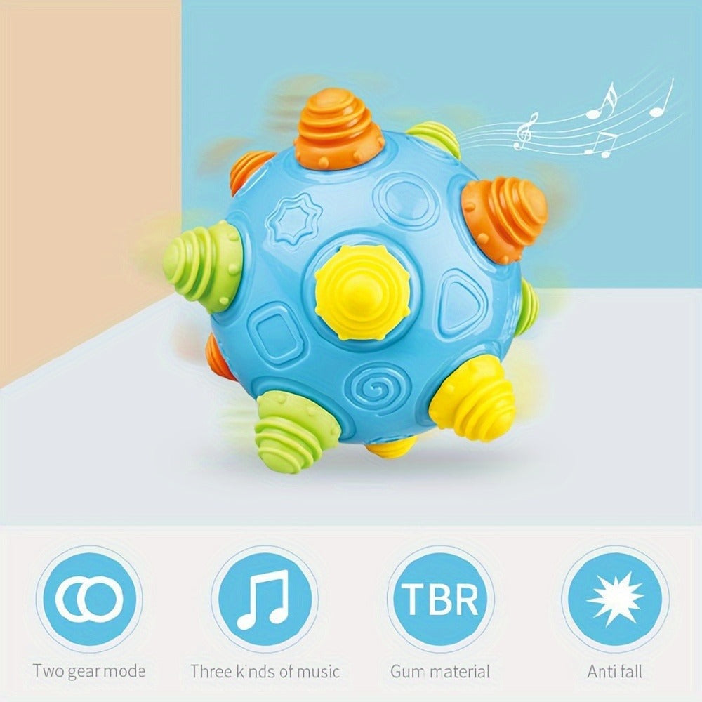 Bouncing Music Dancing Ball Baby Toy, Interactive Electric Rolling Sensory Ball with Lights, Sounds & Melodies