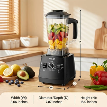Professional Blender for Kitchen 68oz 25000RPM 2400W – Countertop Smoothie Blender for Home Cooking, Dining and Outdoor Meals