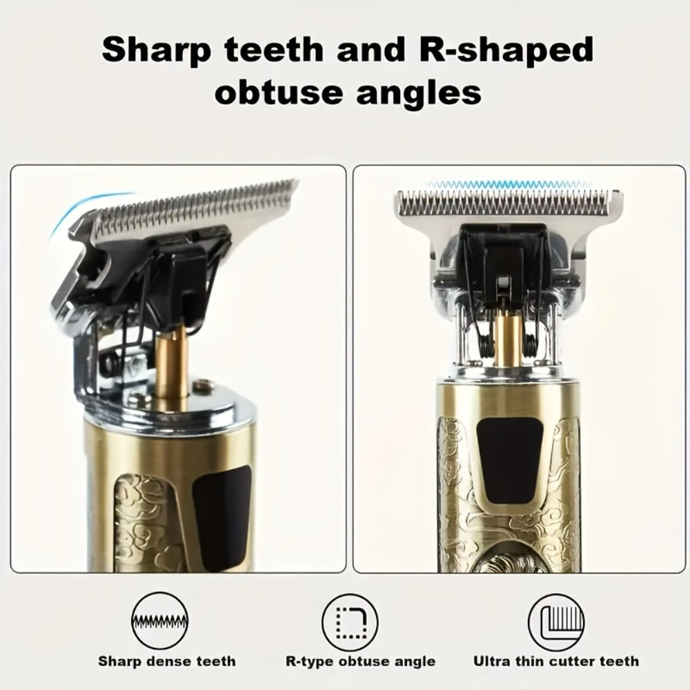Beard Trimmer for Men USB Rechargeable Zero Contour Precision Edger Lithium Battery – Hair Clipper with Limit Comb ABS Body for Beard Facial