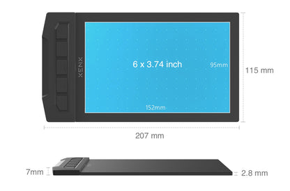 Drawing Tablet XENX 8192 Pressure Levels Battery-Free Stylus 5080 LPI 266 PPS 2 Programmable for an Everyday Personal Care Routine