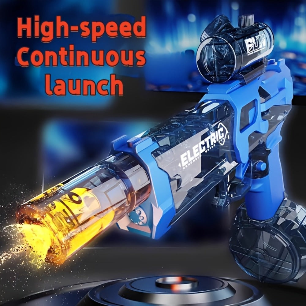 Two-Piece Electric Water Blaster Set with Lighted Sights, Rechargeable Batteries and Three Pairings
