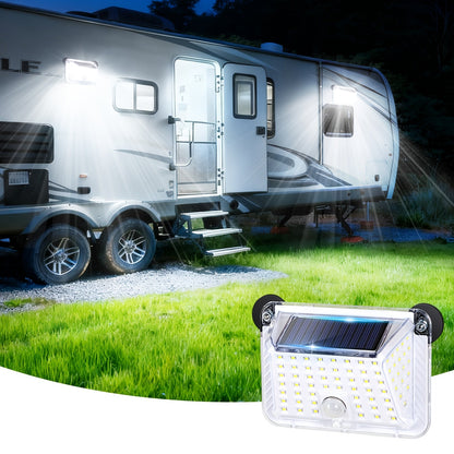 Magnetic RV Solar Motion Light 800LM – 90 LED, 270° Sensor, 3 Modes, IP65 Waterproof, for RV Awning, Camper