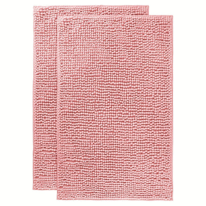 Chenille Bath Rug Extra Thick Bathroom Mat, Multiple Sizes & Colors for Entryways, Bedrooms and Living Spaces