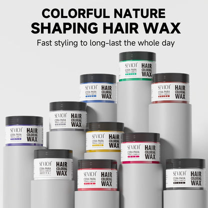Hair Color Wax 13 Shades 120g, Temporary Hair Dye for Men & Women, Easy Apply & Wash Out, Party, Festival