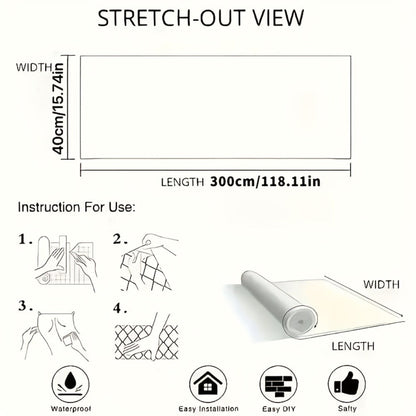 Wood Grain Floor Sticker Roll Peel & Stick Self-Adhesive Thickened Vinyl, Vintage DIY Flooring for Walls