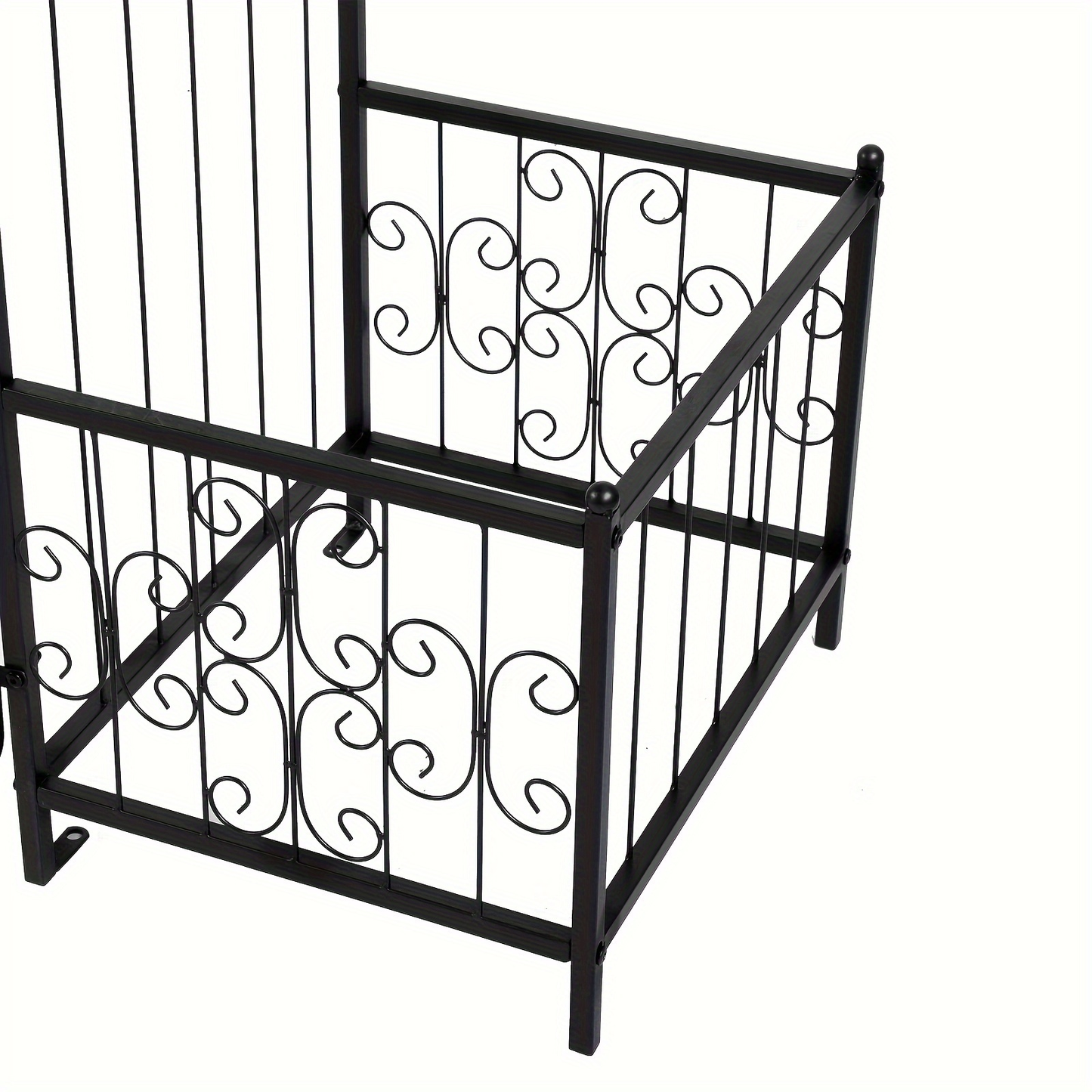 Wrought Iron Garden Arch 7ft Rose Trellis Multi-Style for Garden, Patio and Yard Use, with the Listed Configuration