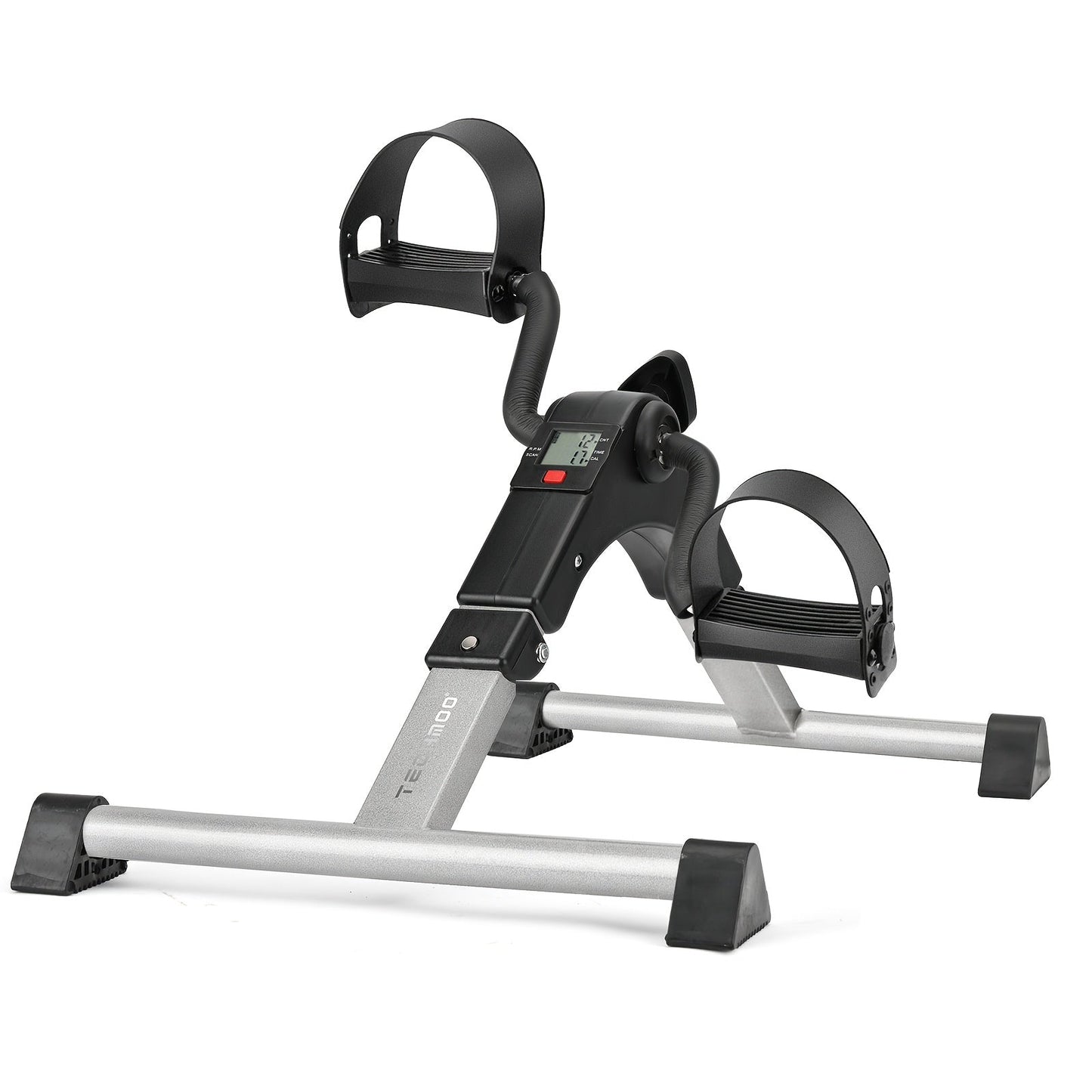 Portable Elliptical Trainer Mini Exercise Bike Under Desk Pedal Exerciser LCD Display for Entryways, Bedrooms and Living Spaces