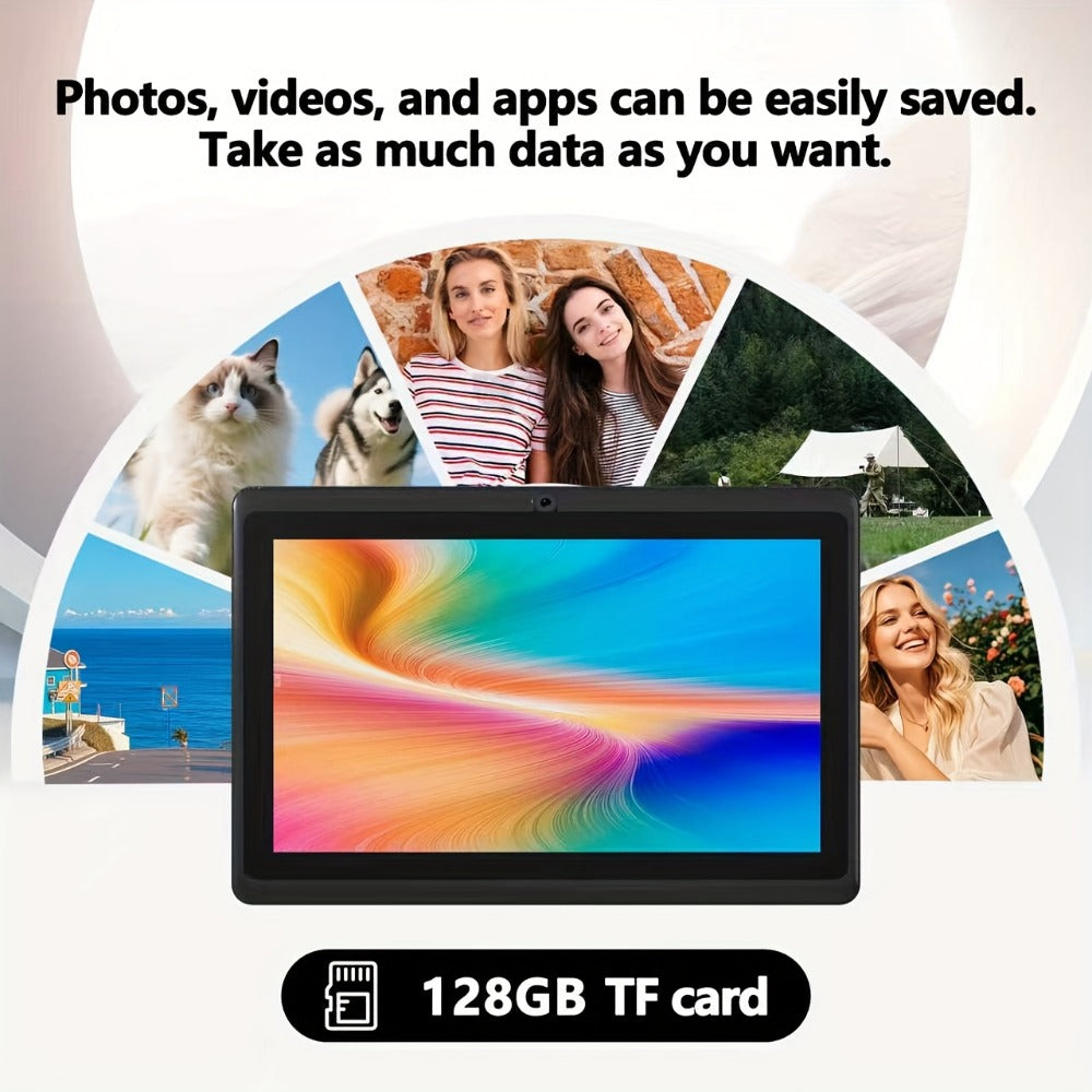 Android Tablet 7-Inch with Android 12, 4GB RAM, 32GB Internal Storage, Dual Cameras and 4000mAh Battery