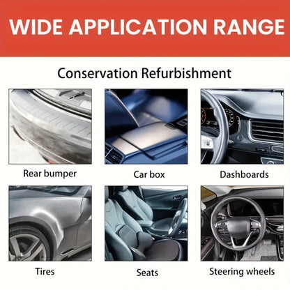 Automotive Plastic Restorer & Whitening Cream – All-in-One Dashboard, Tire & Seat Polish Paste for Car Interior Gloss