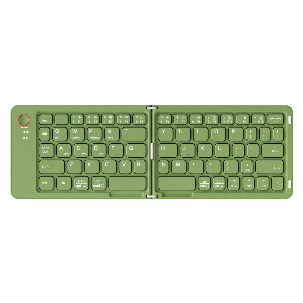 Folding Wireless Keyboard KLZO B023 Dual-Fold Magnetic, Slim Portable Bluetooth Keyboard, Ultra-Long Battery Life