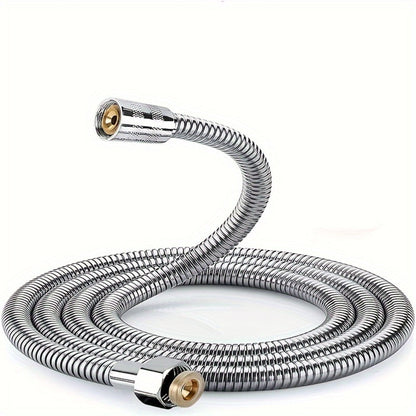 High-Pressure Shower Hose 78.7 Inch Extra Long – 304 Stainless Steel Chrome Plated, Explosion-Proof Braid Mesh