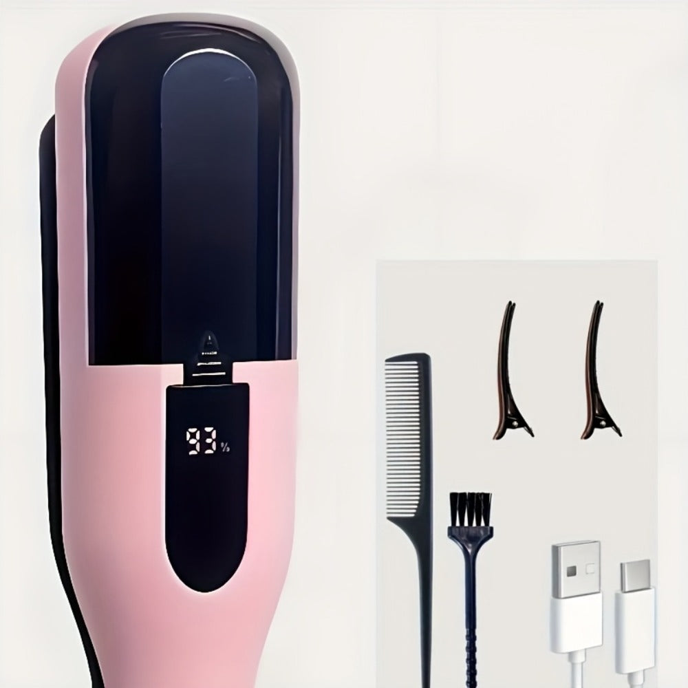 Split End Hair Trimmer for Women Portable Rechargeable Electric Hair Clipper for Split End Removal – 500mAh USB Charging Compact Pink Hair