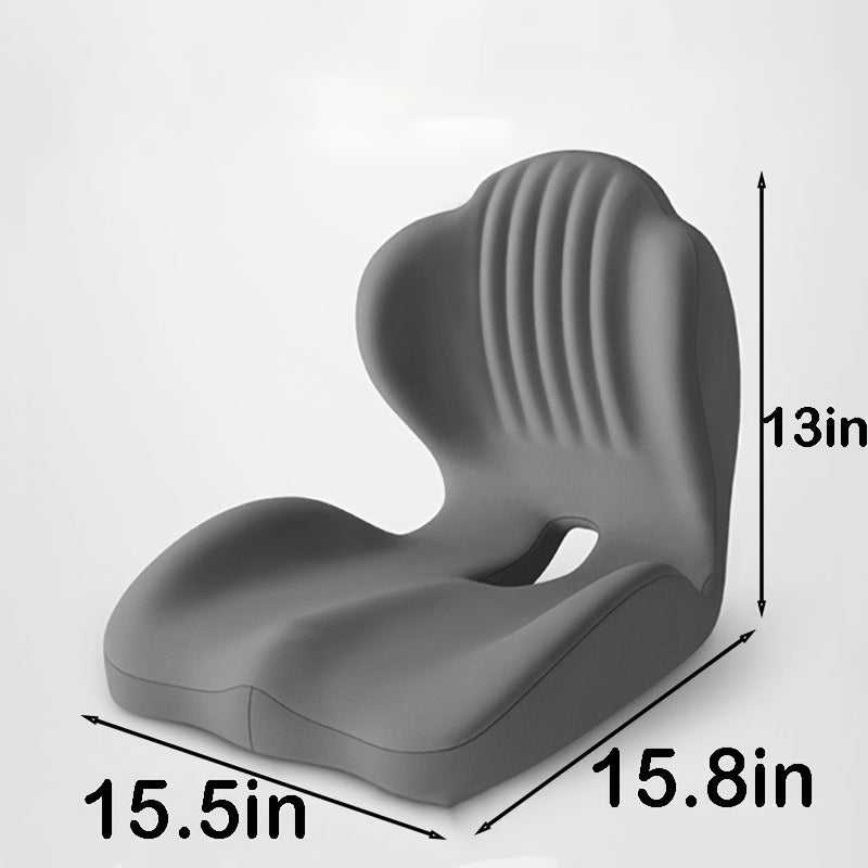 Hip & Lumbar Support Seat Cushion Ergonomic Memory Foam – Breathable High-Density Back Support Pillow for Office Chair