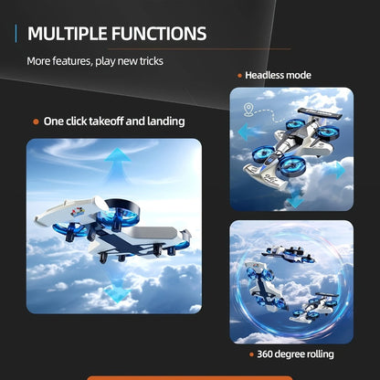 RC Flying Car Drone Combo for Kids with the Listed Color, Size or Set Options for Everyday Use