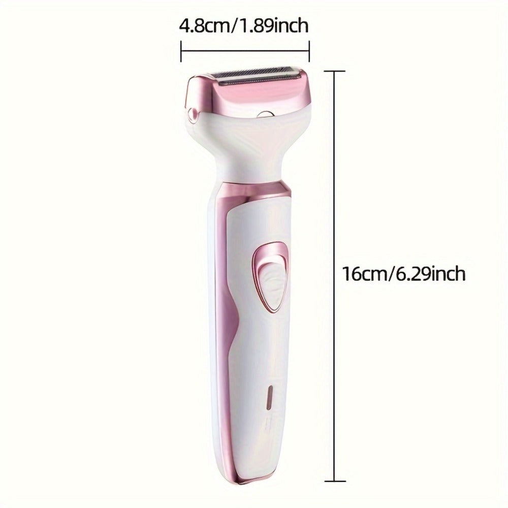 Rechargeable Facial Hair Remover Set for Women with Pink and Purple Multi Tool Options for Grooming