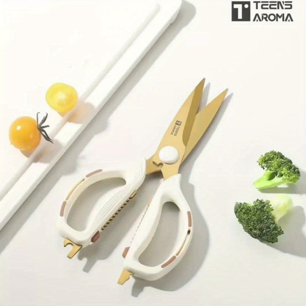 Kitchen Scissors Multipurpose, Sharp Stainless Steel Shears for Meat Poultry Vegetables Herbs Fish