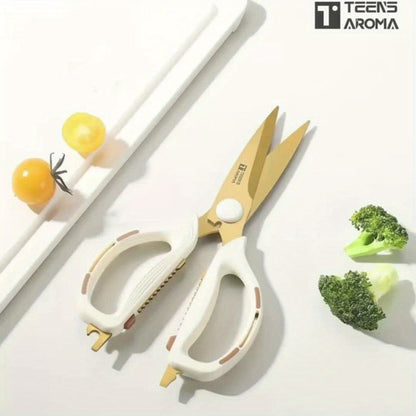 Kitchen Scissors Multipurpose, Sharp Stainless Steel Shears for Meat Poultry Vegetables Herbs Fish