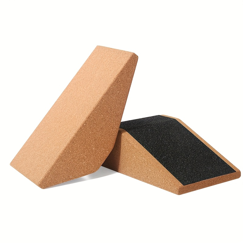 Cork Squat Wedge Blocks 2-Pack – Anti-Slip Pads, 1400 lbs Capacity, Calf Raiser & Yoga Ramp for Weightlifting