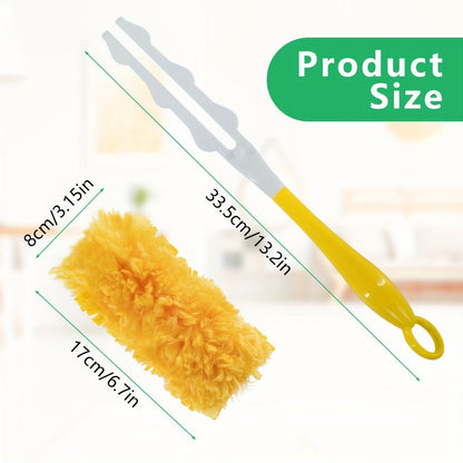 Duster Refills 360 Degree Electrostatic Microfiber Disposable Dusting Refills with Handle for Entryways, Bedrooms and Living Spaces
