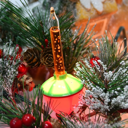 Christmas Bubble Lights 9 Pack Retro Multi Color, 8.8 Inch 5W E12 Base with 10 Bubble Bulbs 1 Spare