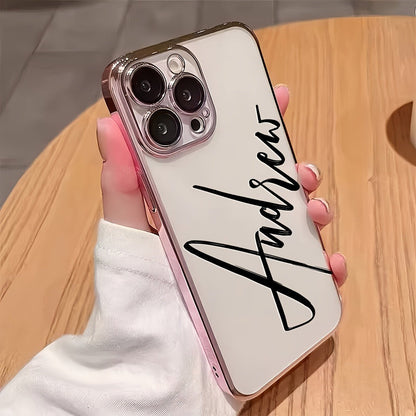 Custom Name Calligraphy Phone Case Personalized Transparent DIY Gift for iPhone for an Everyday Personal Care Routine