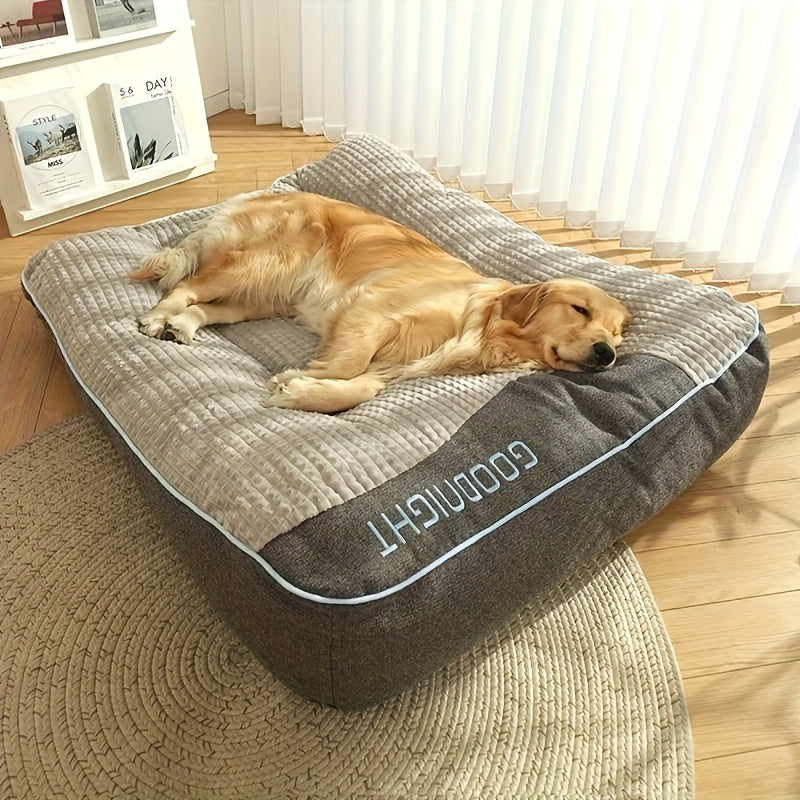 Plush Dog Crate Mat Luxury Sofa Bed – Ultra Soft All-Season Pet Mattress for Small Medium Large Dogs and Cats