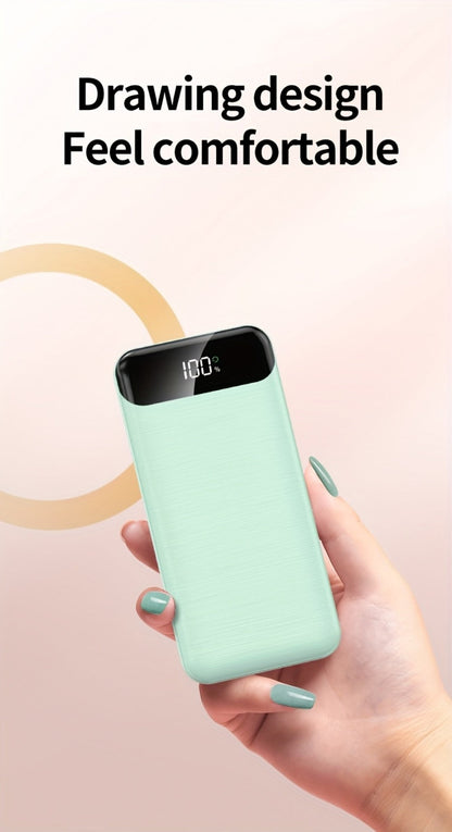 20000mAh Portable Power Bank 2-Pack with LED Display, Fast Charging Type-C & USB for an Everyday Personal Care Routine