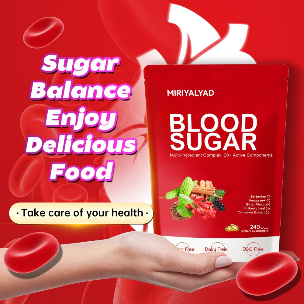 Berberine Blood Sugar Support Supplement 240 Softgels with Cinnamon Bitter Melon Gymnema for Bath Time, Home Spa and Personal Care