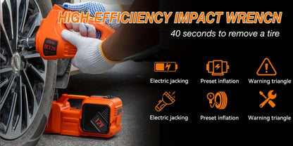 5 Ton Electric Hydraulic Car Jack with Built-in Air Pump – Portable Car Lift for SUV MPV Truck, Tire Replacement & Emergency Roadside Use