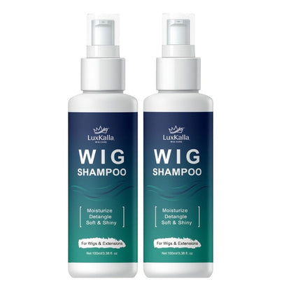 Synthetic Hair Shampoo 2-in-1 Deep Cleansing Revitalizing Detangling, Soak & Rinse Formula for Wigs Hair Extensions Braids