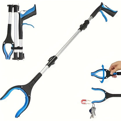 Reacher Grabber Tool Foldable with Magnetic Tip – Long Reach Pickup Helper for Seniors, Lightweight Picker Upper for Home, Kitchen, Garden