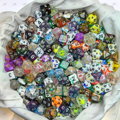 DnD Polyhedral Dice Bulk Set ~135pcs with the Listed Color, Size or Set Options for Everyday Use